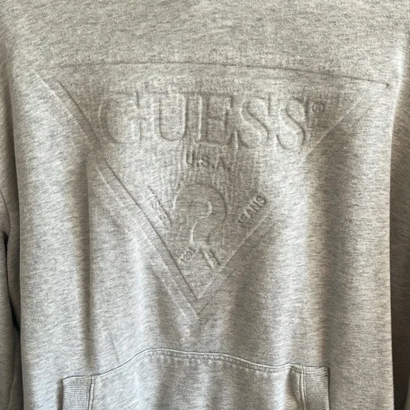 Guess Embossed Hoodie Sweatshirt Size L - Picture 2 of 6